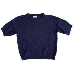 Vintage Cozy Knit Preppy Cotton Sweater